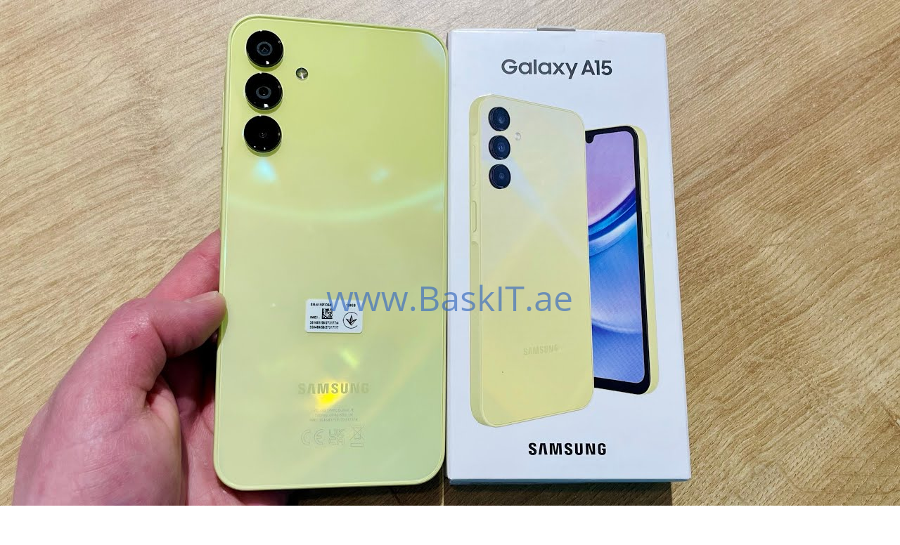 Samsung Galaxy A15 LTE, Android Smartphone, Dual SIM Mobile Phone, 8GB RAM,256GB Storage, Yellow (UAE Version) - Image 2