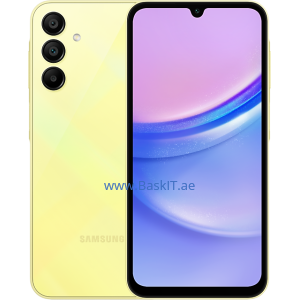 Samsung Galaxy A15 LTE, Android Smartphone, Dual SIM Mobile Phone, 8GB RAM,256GB Storage, Yellow (UAE Version)