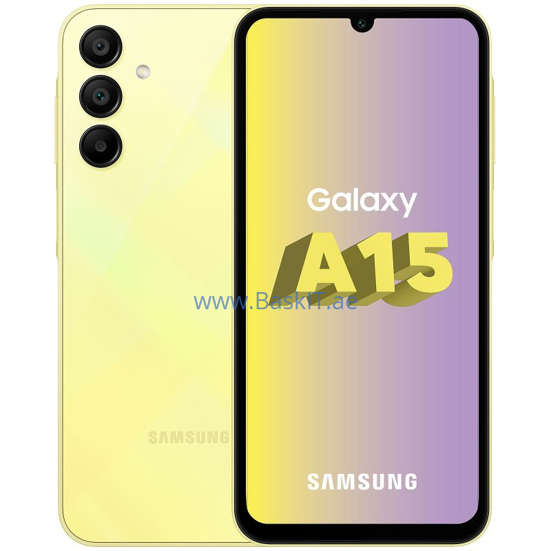 Samsung Galaxy A15 LTE, Android Smartphone, Dual SIM Mobile Phone, 8GB RAM,256GB Storage, Yellow (UAE Version) - Image 3